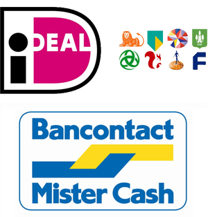 Betalen met iDeal of Bancontact